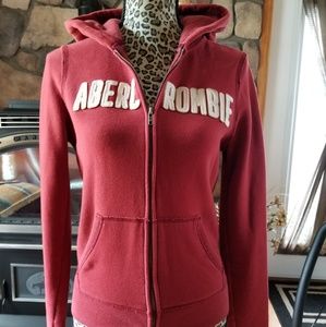 Large Abercrombie and Fitch zip up hoodie